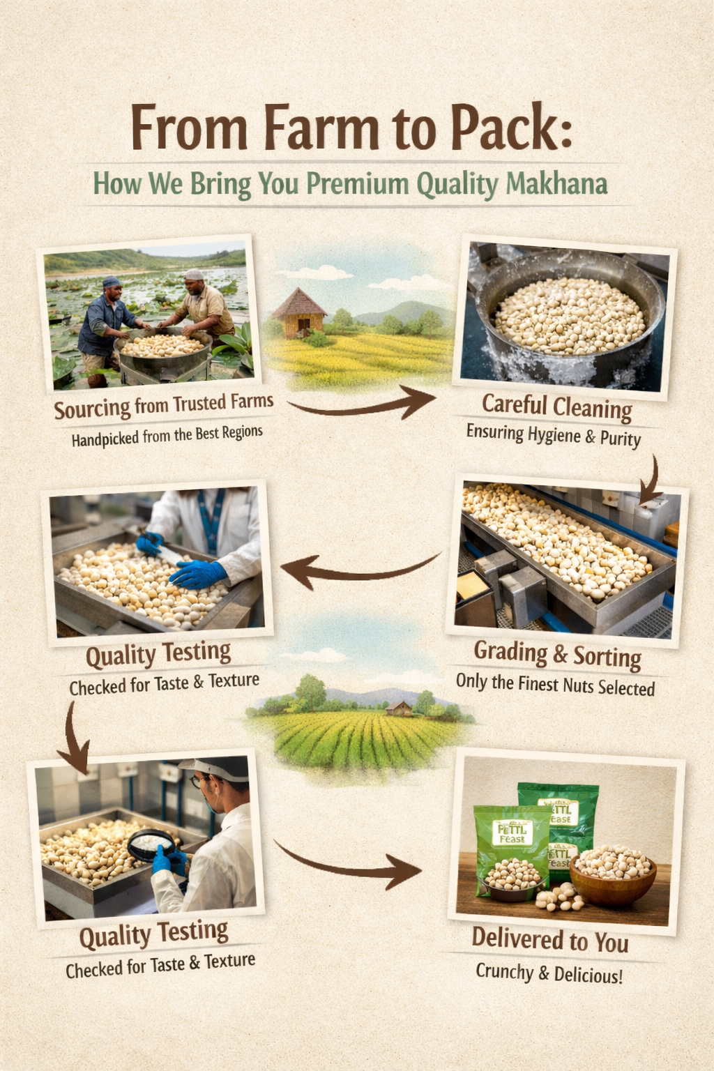 From Farm to Pack: How We Bring You Premium Quality Makhana